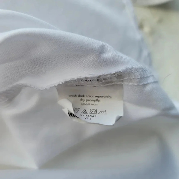 Arrow Classic Fit Button Down White Dress Shirt Size 15- 15.5 Mens 32/33 - Picture 7 of 9